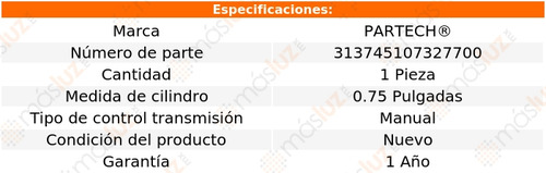 (1) Cilindro Maestro Clutch Slk320 3.2l V6 Std 01/04