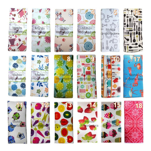 Set 3 Paños De Cocina De Microfibra Alta Calidad 40x48cms Set 3 Paños De Cocina De Microfibra Alta Calidad 40x48cms