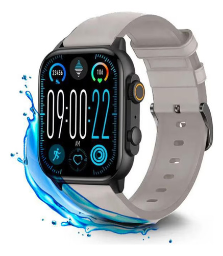 Smartwatch Para Hombre Compatible Con Xiaomi, Samsung, Oppo Gold Lisa Naranja-gris-cafe