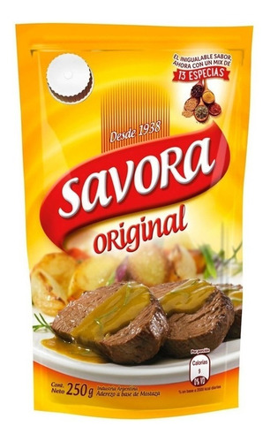 Mostaza Savora 250 Grs X 13 Unidades