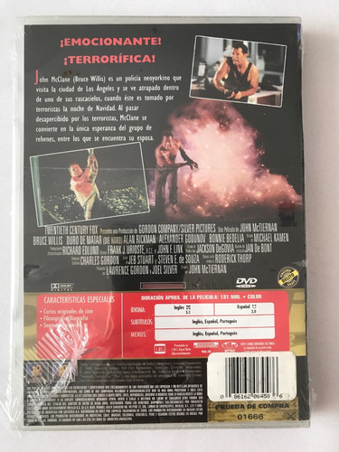 Duro De Matar Dvd Die Hard Bruce Willis John Mctiernan (Usado)