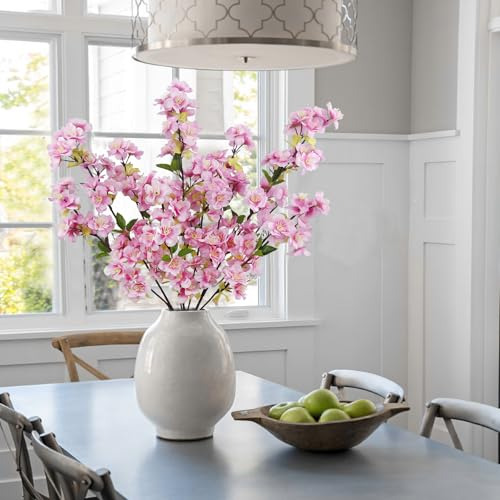 3 Ramas De Flores De Cerezo Para Jarrón Con Tallos Largos Fl