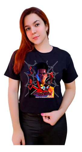 Polera Spiderman Pelicula 2023 Hombre Araña Miles Morales 22