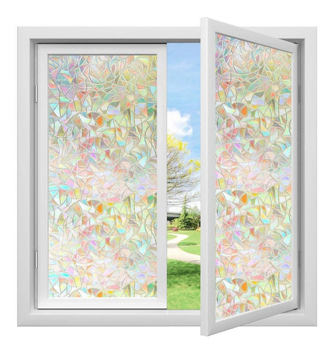 Vinilo Para Vidrio Homein Efecto Arcoiris 3d 89.9x200cm