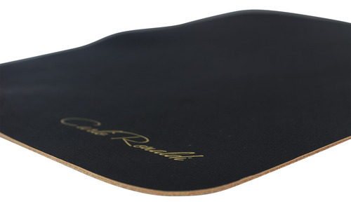 Mouse Pad Carlo Ronaldi Piel Res Genuina Negro Alfombrilla