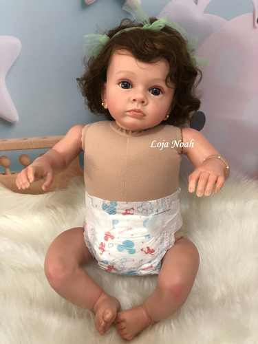 Boneca Bebê Reborn Kit Tutti Realista - Pronto Envio