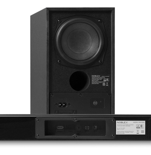 Imagen 6 de 10 de Barra De Sonido Noblex Sb100sw Bluetooth 120w Hdmi 2.1 Canal