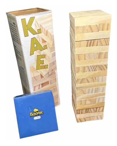 Kae Torre De Maderas Juego Tipo Jenga Bisonte * Boutique