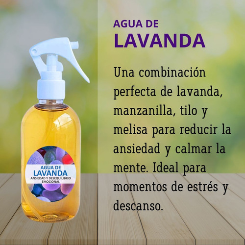 Agua De Lavanda 150ml Para Relajación Y Equilibrio Emocional