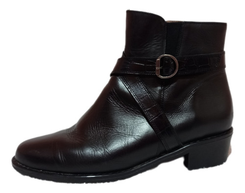 Botas De Cuero Mujer Negras Talle 39