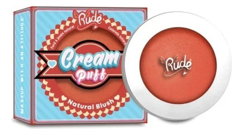 Rubor En Crema - Cream Puff - Acabado Natural - Rude Tono Del Maquillaje Fruit Tart