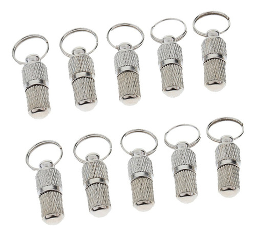 Paquete De 10pcs, Pet Anti-lost Address Id Tag Barril Metal