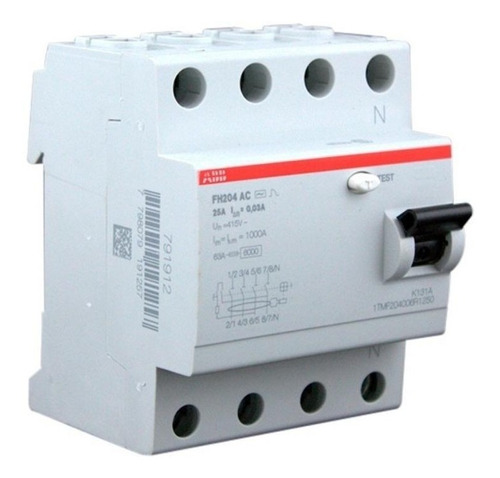 Disyuntor Diferencial 4x 63a Abb Tetrapolar Puesta Tierra