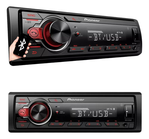 Auto Radio Mp3 Bluetooth Pioneer Mvh-s218bt Usb Modelo 2019