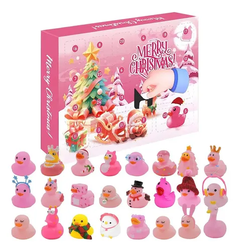 Calendario De Adviento 2025 Con 24 Patitos De Goma - No Tóxico, Para Niños Y Adultos, Decoración Navideña Divertida
