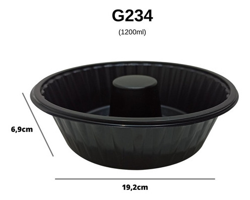 Forma Forneavel Com Tampa 1200ml G234 Galvanotek 10 Un Full