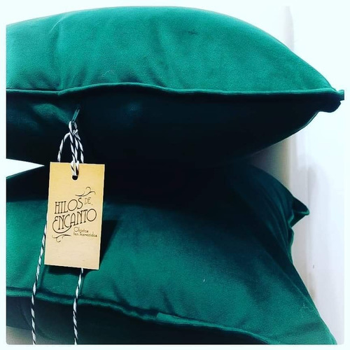 Imagen 4 de 7 de Al044-2 -almohadon De Terciopelo Cuadrado