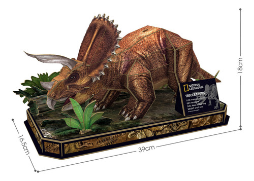Puzzle 3d Triceratops National Geographic Wabro