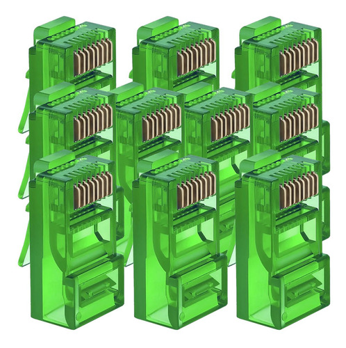 Rj45, Mxcyg-001, 1 Paquete, 1x10 Pzas, Rj45 Macho De Paso, C