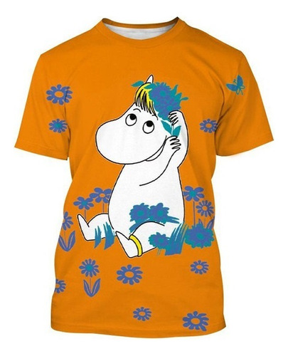 Ax Playera Estampada En 3d Con Regalos De Navidad De Moomin