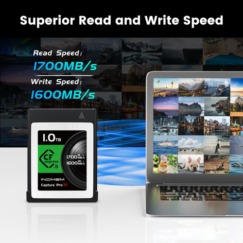 Tarjeta Dee Memoria Cfexpress Tipo B Raw 4k/8k 1tb 1700mbs