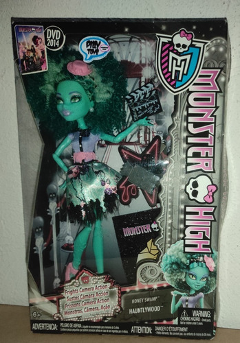 Monster High Frights Camera Action Viperine Gorgon & Honey (Usado)