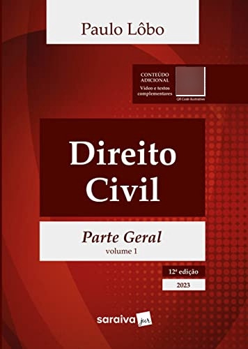 Libro Direito Civil Parte Geral Vol 1 12ª Edição 2023 De Pau