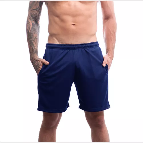 Bermuda Masculina DRY FIT Short Treino Futebol com Bolsos Laterais 102  MARINHO - Compre Agora