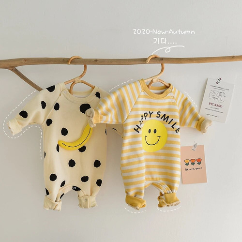 A Mamelucos For Bebés Y Niñas Con Diseño De Plátano, Diseño