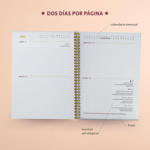 Imagen 3 de 8 de Agenda Astrológicas 2023 - 15x21cm - Julieta Suarez Valiente