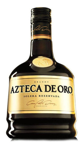 Botella De Brandy Azteca De Oro 700 Ml.