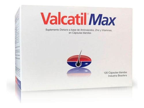 Suplemento Valcatil Max Anticaida Cabello Aminoacidos X120