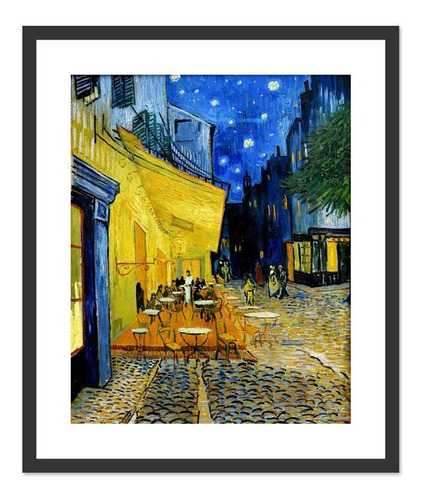 Cuadro Terraza De Cafe Vincent Van Gogh 54x64 M Y C