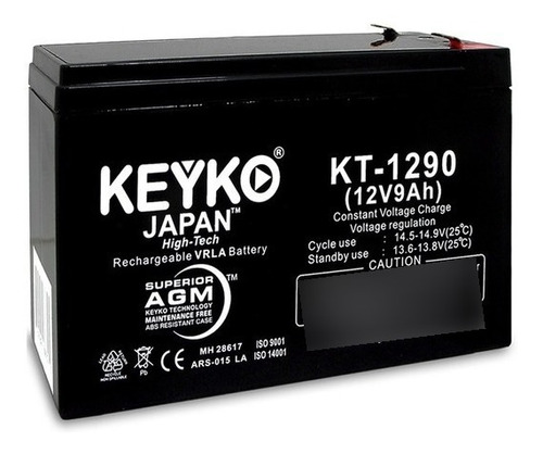 Bateria 12v 9a Distribuidor Oficial Keyko / Ultracell