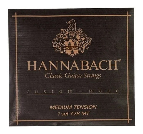 Encordado Hannabach 728mt P/ Guitarra Clasica Tension Media 