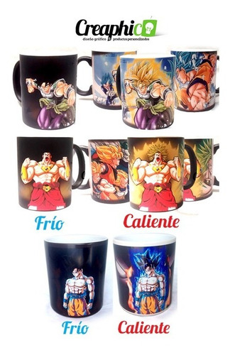 Tazón Goku, Dragon Ball, Kaioken, Tazon Magico, Magic Mug