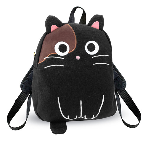 Mewcho Black Cat Mochila Para Niñas Mini Tiny Small Bag Mone