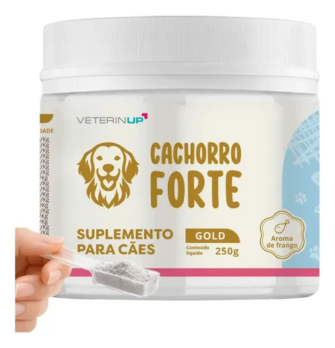 Suplemento Cachorro Forte Gold para pelo e derme