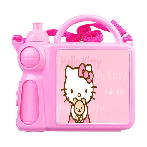 Lonchera Infantil Con Botella Agua Hello Kitty - Printek