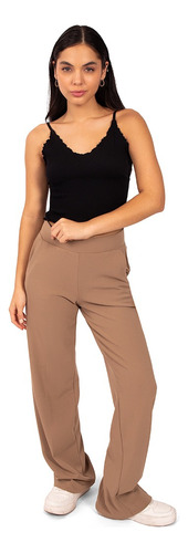 Pantalón Recto Felpa Para Mujer Quarry