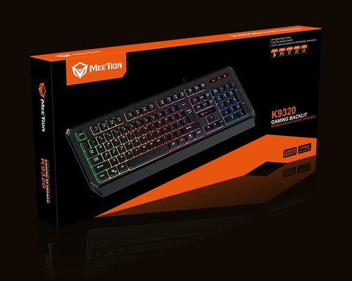 Imagen 6 de 6 de Teclado Gamer Retroiluminado Rgb Waterproof Meetion Mt-k9320