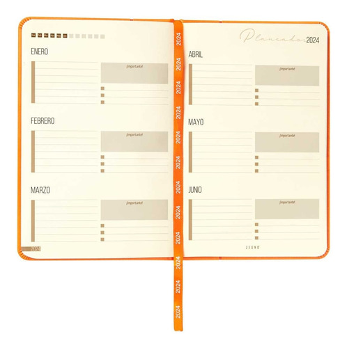 Agenda 2024 Mini Terra Elegante Moderna, Color Autentico