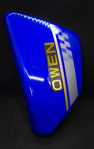Tapa De Moto Owen Azul / Negra