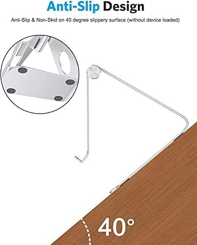 Soporte De Escritorio Para iPad Omoton iPad 10.2/9.7 Silver