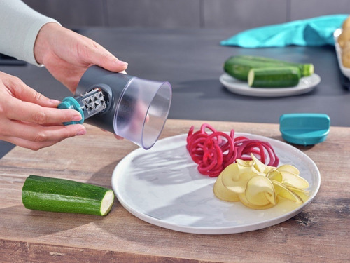 Cortador Verduras Espiral Spiralizer Leifheit 3 En 1 De Mano