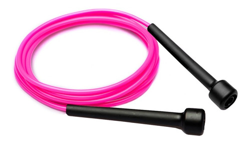 Corda De Pular Slim - Pvc - 3m - Com Girador - Prottector Cor Rosa