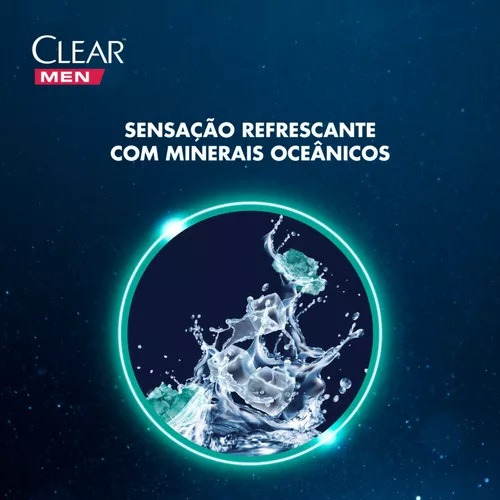 Shampoo Anticaspa Clear Limpeza Diária 2 Em 1 Men 400ml