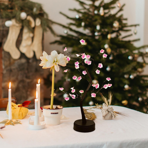 Luz De Árbol De Flor De Ciruelo Lámpara De Árbol De Flor De