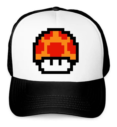 Gorra Unisex De Malla Toad Hongo Retro Mario Bros Gamer
