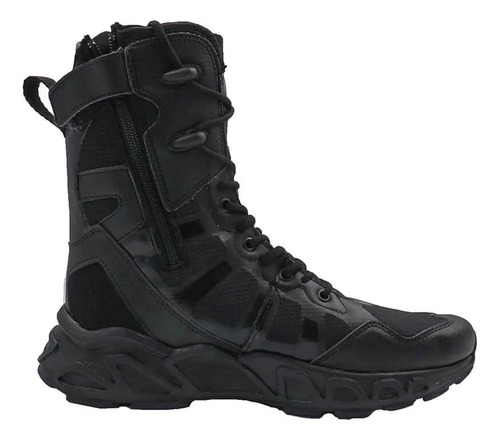 Botas Tacticas Militar Policial Marca Panther Cierre Lateral